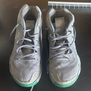 Nike Gray and Green Athletic Shoes